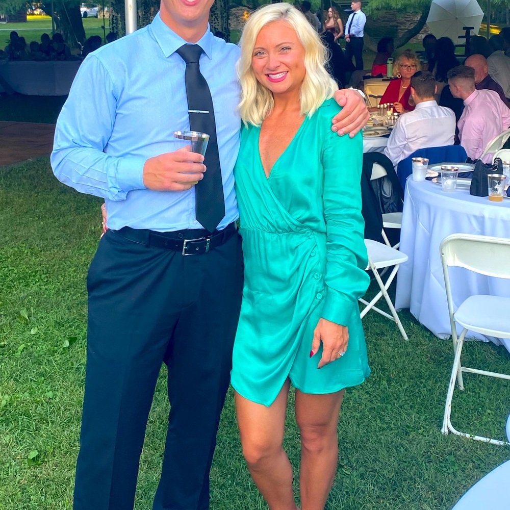 Zara turquoise dress